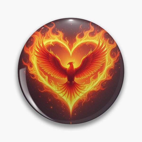 Item preview, Phoenix In A Heart designed and sold by Planetporridge.