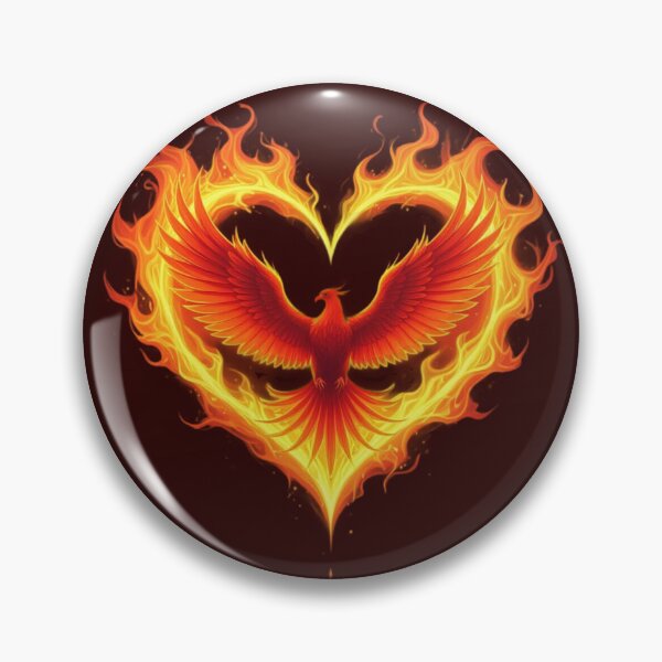 Item preview, Phoenix In A Heart Art designed and sold by Planetporridge.