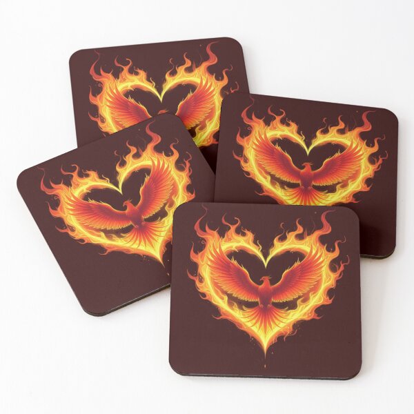 Item preview, Phoenix In A Heart Art designed and sold by Planetporridge.