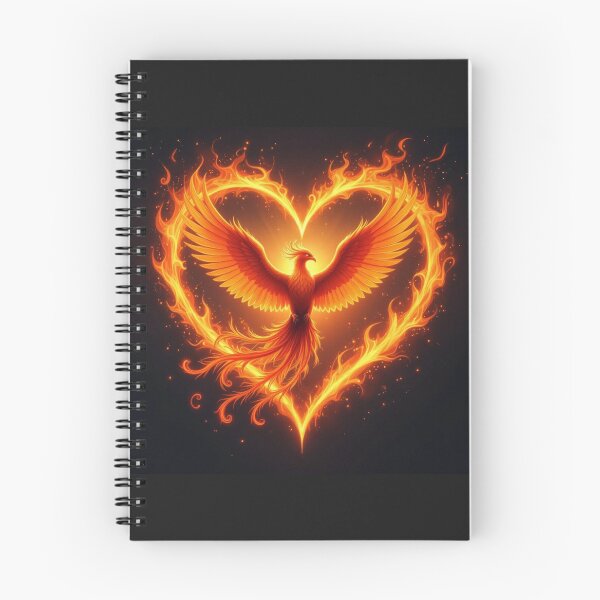 Item preview, Phoenix In A Heart Artwork designed and sold by Planetporridge.
