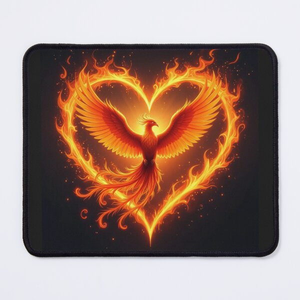 Item preview, Phoenix In A Heart Artwork designed and sold by Planetporridge.