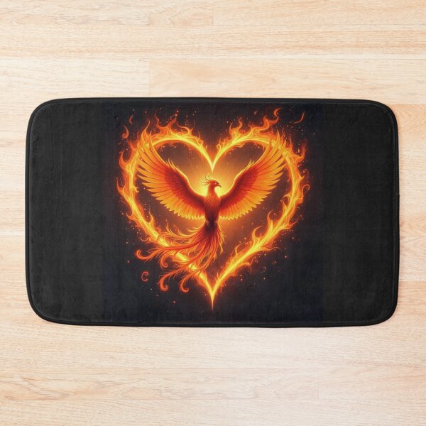 Item preview, Phoenix In A Heart Artwork designed and sold by Planetporridge.