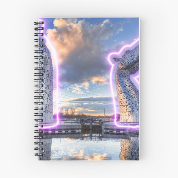 Item preview, The Kelpies at night in neon designed and sold by Photogold Photo Gifts.
