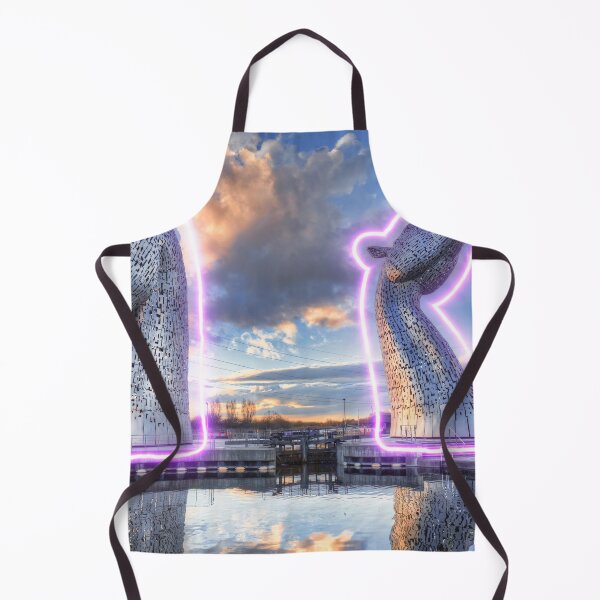 Item preview, The Kelpies at night in neon designed and sold by Photogold Photo Gifts.