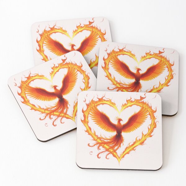 Item preview, Phoenix In A Heart Design designed and sold by Planetporridge.