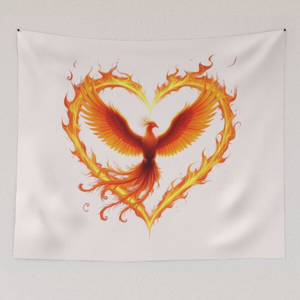 Item preview, Phoenix In A Heart Design designed and sold by Planetporridge.