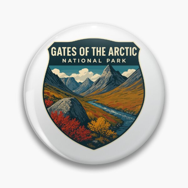 Item preview, Gates of the Arctic National Park Retro Wilderness Sticker designed and sold by Ismeal Von.