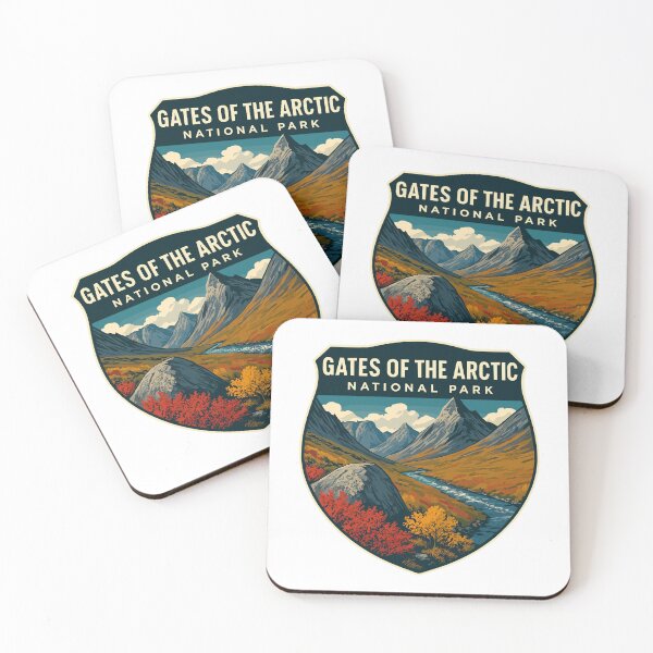 Item preview, Gates of the Arctic National Park Retro Wilderness Sticker designed and sold by Ismeal Von.