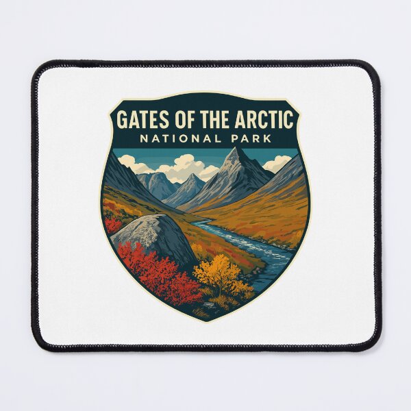 Item preview, Gates of the Arctic National Park Retro Wilderness Sticker designed and sold by Ismeal Von.