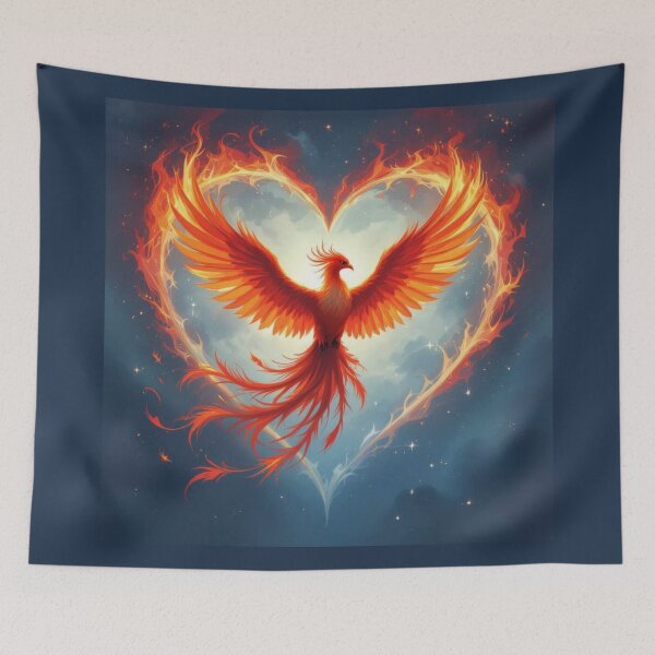 Item preview, Heart Phoenix designed and sold by Planetporridge.