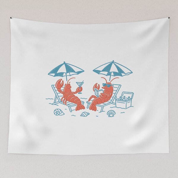 Item preview, Lobsters beach vacation designed and sold by DemureArtsy.