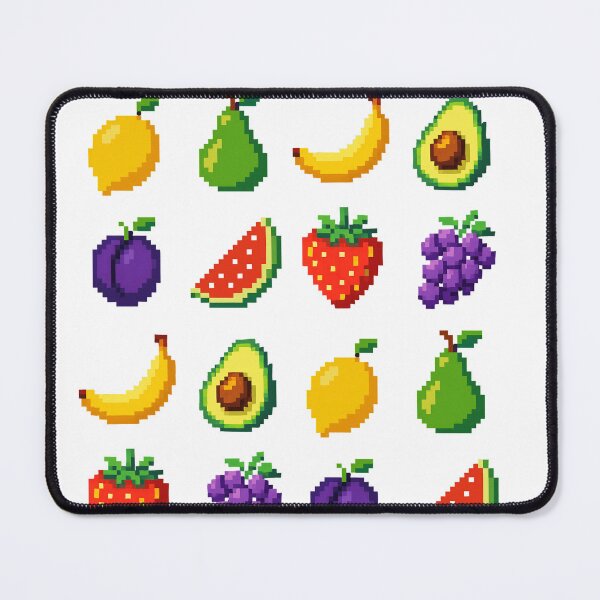 Item preview, Fruit mix 2 8-bit Pixel Art designed and sold by EmsiPrintVault.