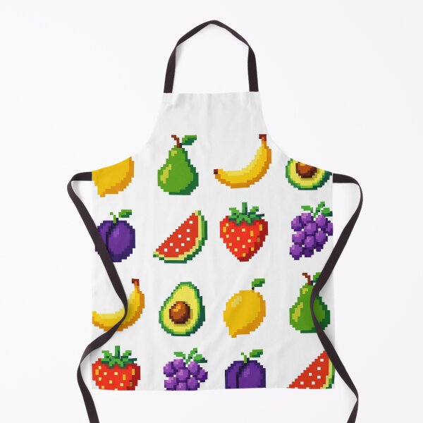Item preview, Fruit mix 2 8-bit Pixel Art designed and sold by EmsiPrintVault.