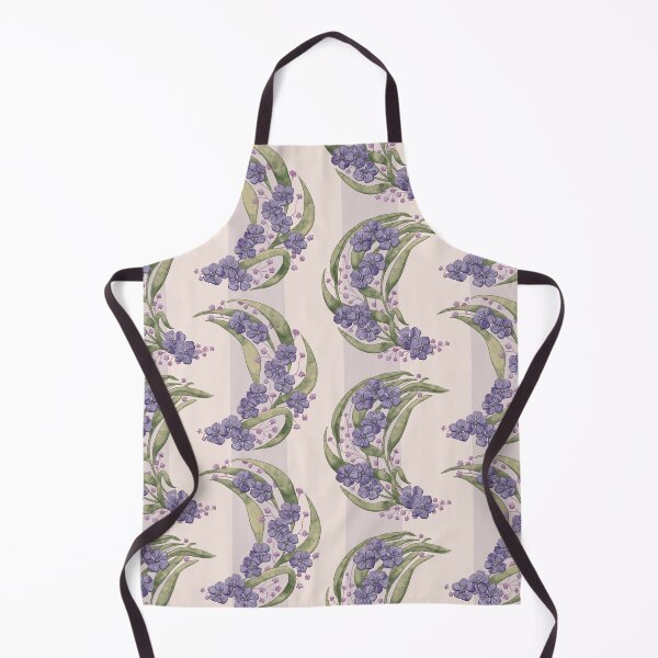Item preview, Botanical Crescents Stripes in Lavender designed and sold by Mel-Mas-Stoband.