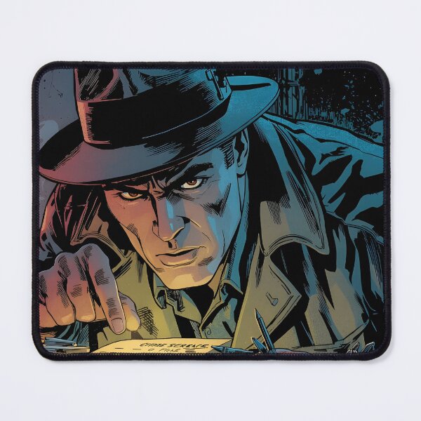 Item preview, Retro Detective Comic Panel – Vintage Cartoon Mystery with Noir Shadows designed and sold by piak-store.