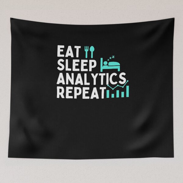 Item preview, Eat sleep analytics repeat designed and sold by belladesign7.