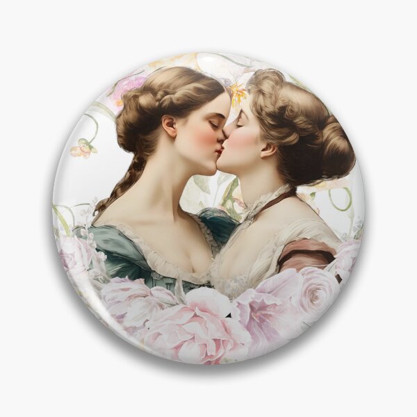 Item preview, Sapphic Garden - Sapphic Victorian Lesbian Floral Crop Top | Lesbian Cottagecore, Vintage Femme Sorbet Aesthetic, Cute Queer Gift for LGBT Couples designed and sold by FairRage.