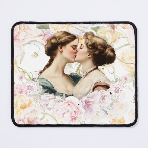 Item preview, Sapphic Garden - Sapphic Victorian Lesbian Floral Crop Top | Lesbian Cottagecore, Vintage Femme Sorbet Aesthetic, Cute Queer Gift for LGBT Couples designed and sold by FairRage.