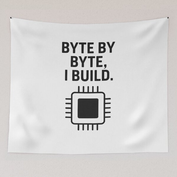 Item preview, BYTE BY BYTE, I BUILD designed and sold by TheWonkyEaselCo.