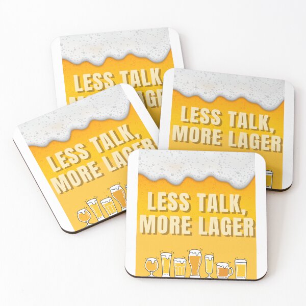 Item preview, Less Talk, More Lager designed and sold by E20STUDIO.