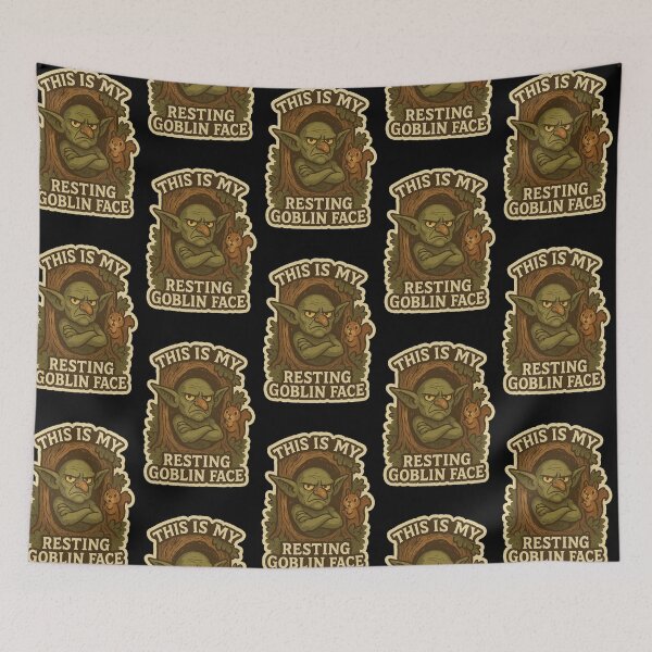Item preview, Grumpy Goblin - "This is my resting Goblin face" designed and sold by gorff.