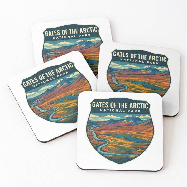 Item preview, Gates of the Arctic National Park Retro Wilderness Sticker designed and sold by Ismeal Von.