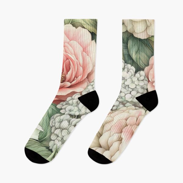 Item preview, Blush Pink and White Flowers designed and sold by WatercolorLane.