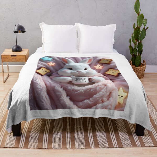 Item preview, Bun-derful Morning – Cozy Bunny in Bed designed and sold by DevasLane.