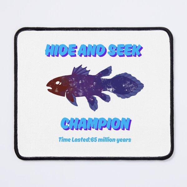 Item preview, Coelacanth Hide and Seek Champ Graphic designed and sold by PotsandPens.