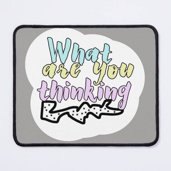 Item preview, What Are You Thinking Funky Colorful Text Design designed and sold by art64.
