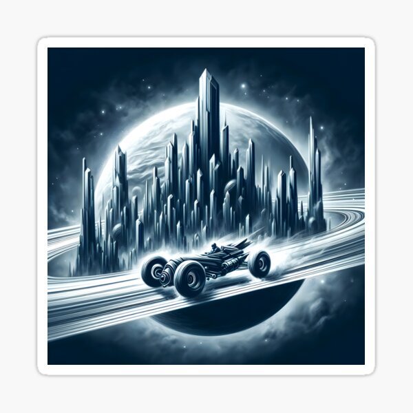 Item preview, Blue Car in Space, Ai Generated Art    designed and sold by Anna Chidiac.