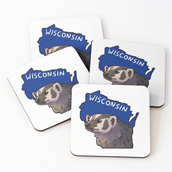 Item preview, Wisconsin State Mammal - American Badger designed and sold by littlealiart.