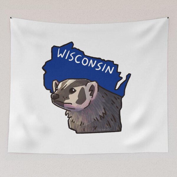 Item preview, Wisconsin State Mammal - American Badger designed and sold by littlealiart.