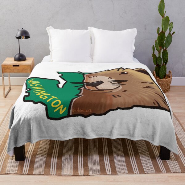 Item preview, Mamífero endémico del estado de Washington: la marmota olímpica designed and sold by littlealiart.