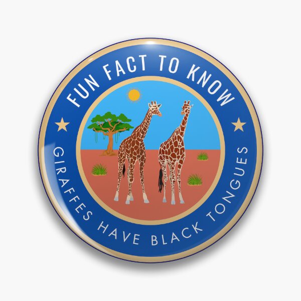 Item preview, Fun fact to know Giraffes have black tongues designed and sold by fev-rocks.