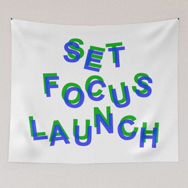 Item preview, Set. Focus. Launch. — Motivation in Action designed and sold by ElliOzy.