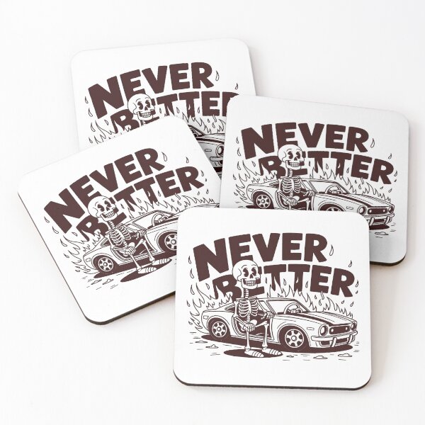 Item preview, Never Better Flaming Car Skeleton Art designed and sold by MonkiFlipp.