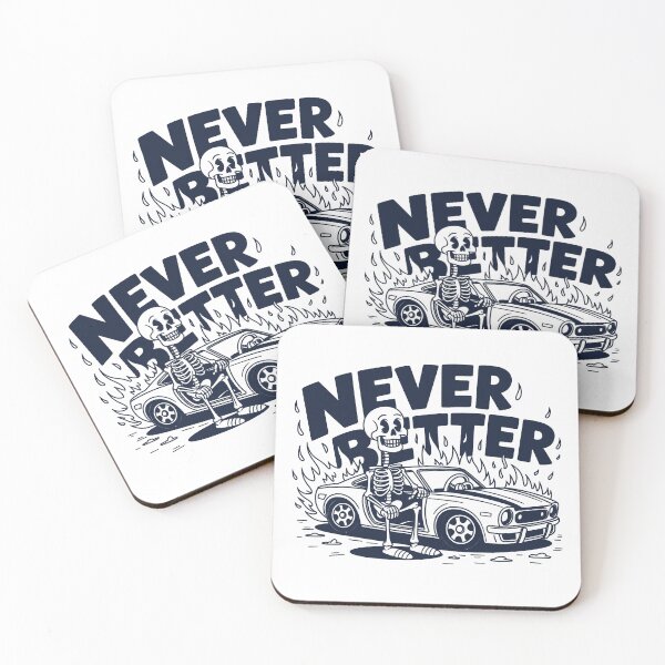 Item preview, Never Better Flaming Car Skeleton Art designed and sold by MonkiFlipp.
