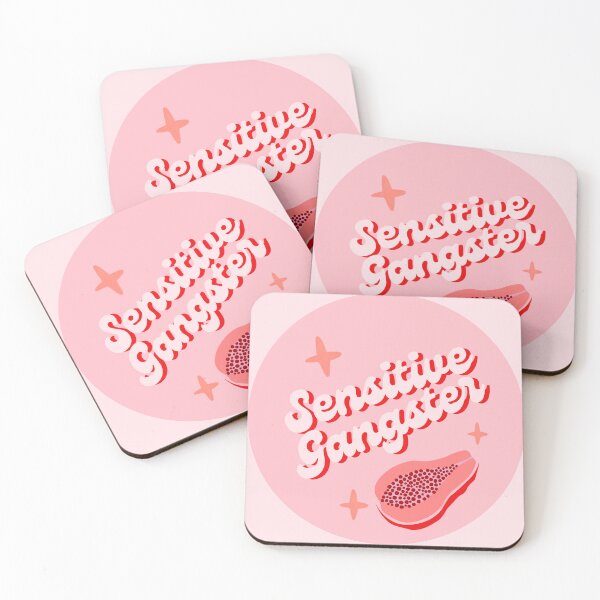 Item preview, Sensitive gangster button designed and sold by cheek-baby.
