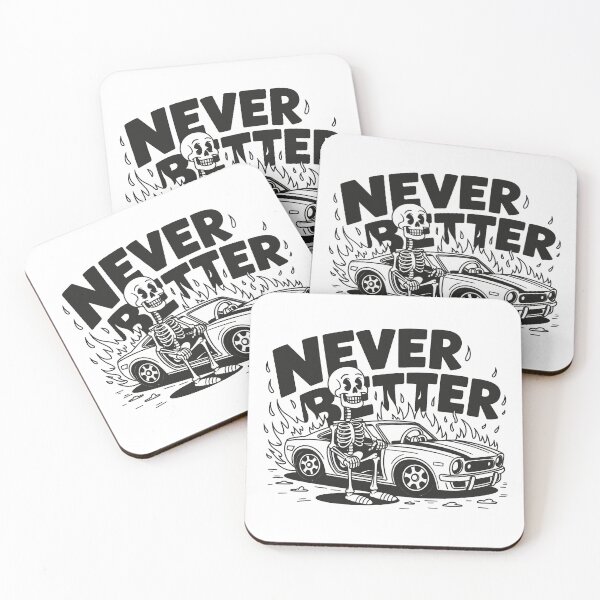 Item preview, Never Better Flaming Car Skeleton Art designed and sold by MonkiFlipp.