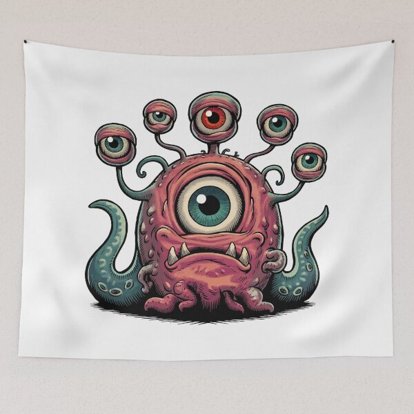 Item preview, Mopey Mindflayer Beholder designed and sold by Angry Swan Designs.