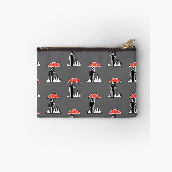 Item preview, Minimalist Red Umbrella City Protector Stick Figure Design designed and sold by Shoot-The-Moon.