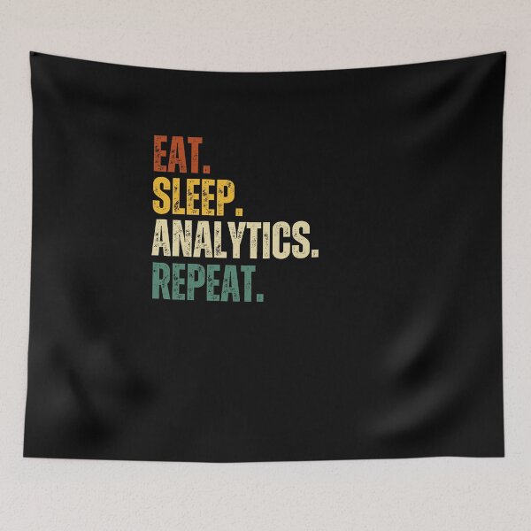 Item preview, Eat sleep analytics repeat designed and sold by belladesign7.