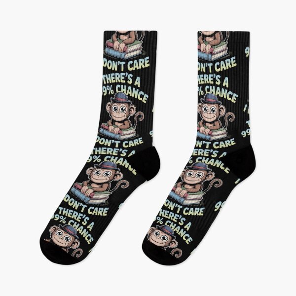 Item preview, There`s A 99% Chance I Don`t Care Monkey designed and sold by Redgiant87x.