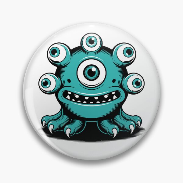 Item preview, Happy Tentacle Cyclops Beholder designed and sold by Angry Swan Designs.