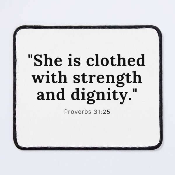 Item preview, Proverbs 31:25 Sticker – Strength and Dignity Christian Quote designed and sold by EmeryJH.
