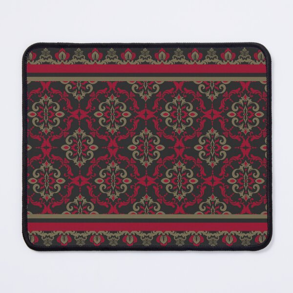 Item preview, Victorian Classic Elegant Floral Damask Border Pattern designed and sold by BWDecorPattern.