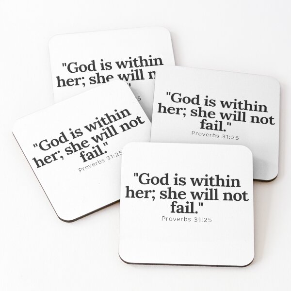 Item preview, Psalm 46:5 Sticker – God is Within Her Christian Quote designed and sold by EmeryJH.