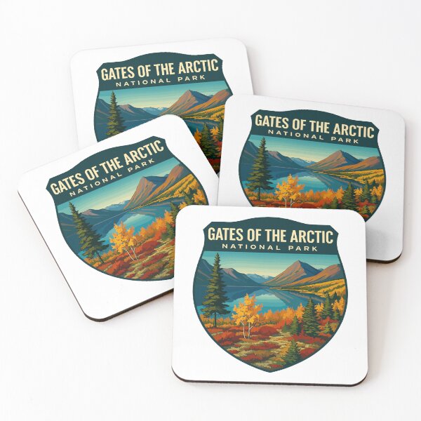 Item preview, Gates of the Arctic National Park Retro Wilderness Sticker designed and sold by Ismeal Von.