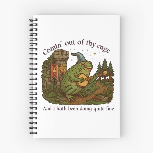 Item preview, Funny Medieval Frog Brightside  designed and sold by creepytoesart.